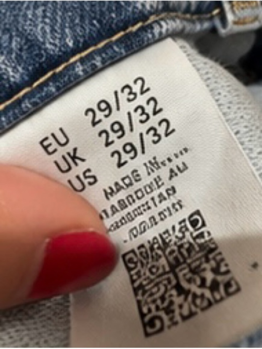 Vero Moda We Do Denim Tessa High Rise Wide Leg Jeans Light Wash Size 29/32 - Picture 3 of 8